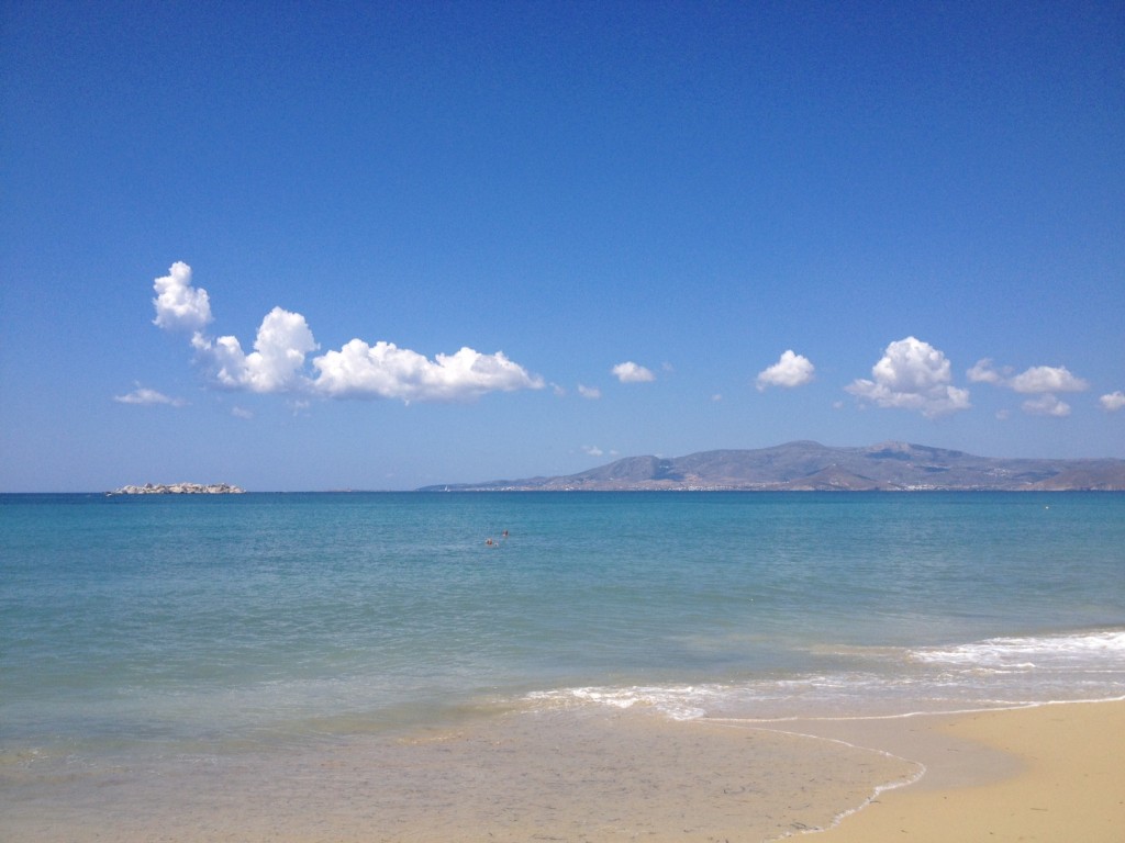 naxos tengerpartja