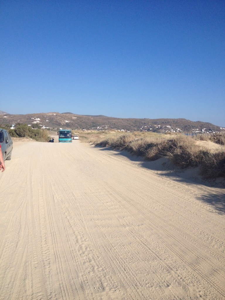 Naxos - Plaka beach út, főút 