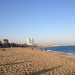 Barcelona tengerpartja télen, februárban