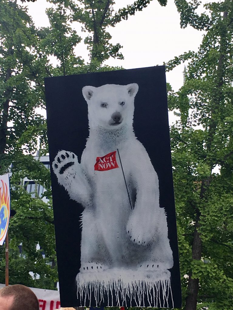 Tüntetésen Berlinben: Fridays for Future