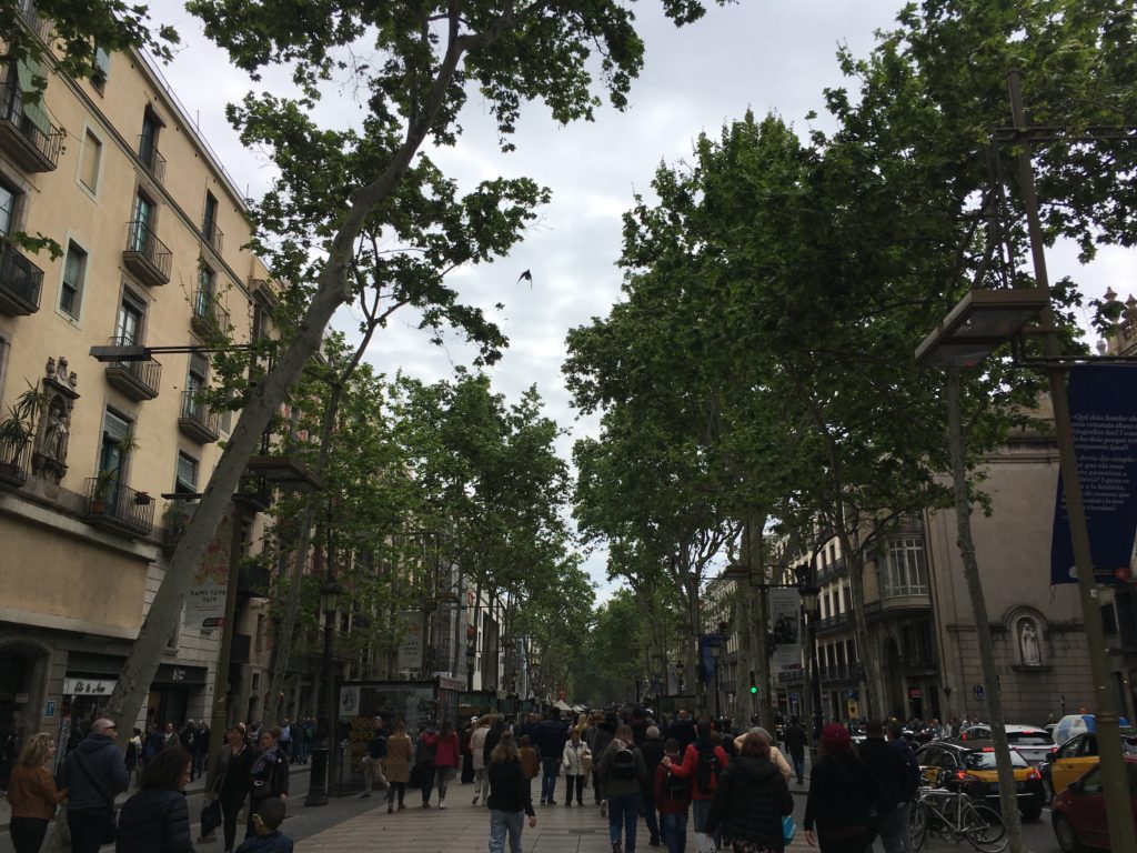 A rambla barcelonában