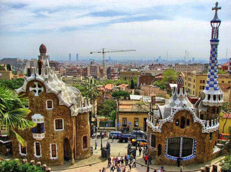 A Güell park Barcelonában