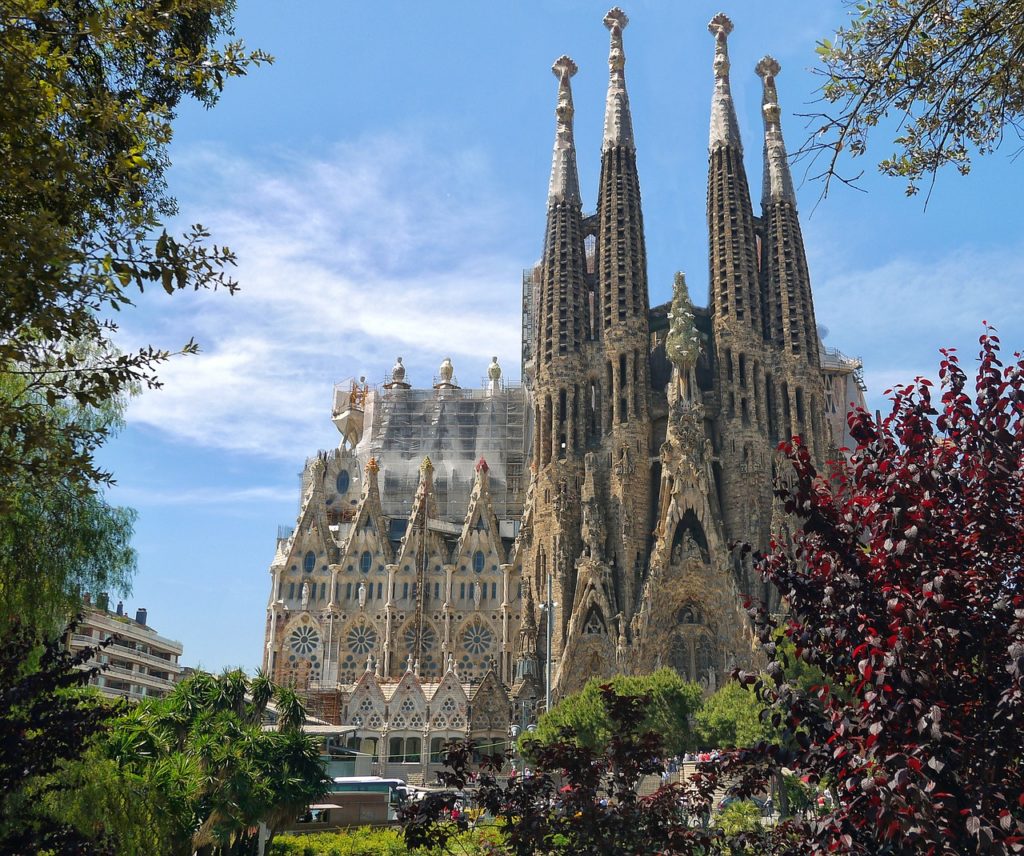 A sagrada Familia templom kívülről