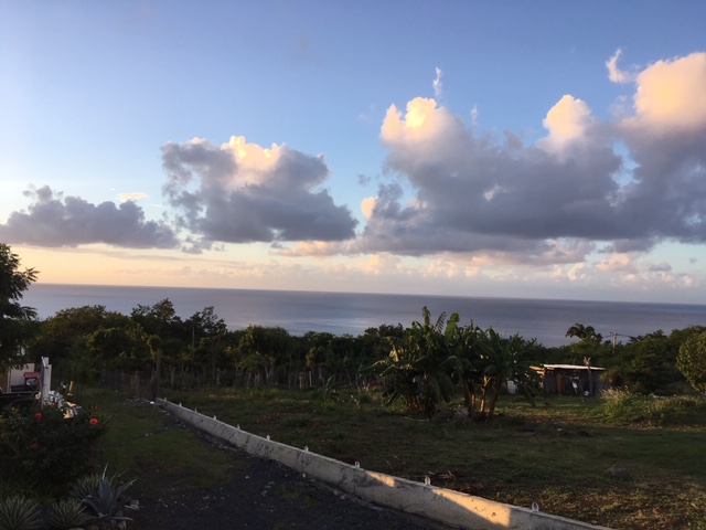 Guadeloupe élménybeszámoló: kilátás a szállásunkról este