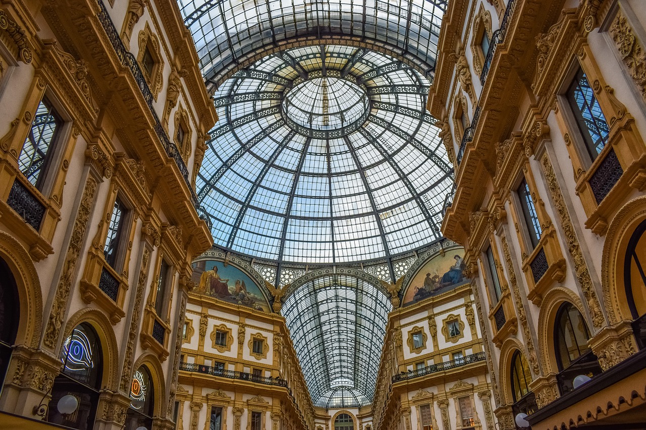 A Galleria Vittorio Emanuele belülről