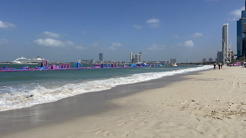 A JBR Beach jó hely ha nincsenek sokan: dubai látnivalók