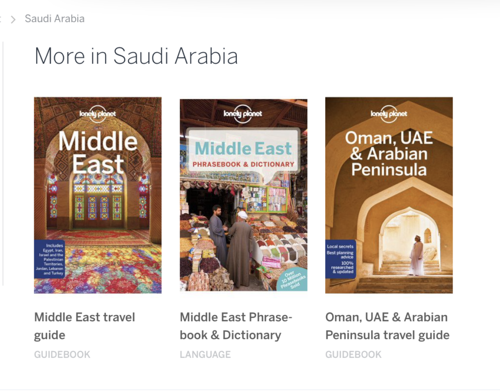 Szaúd-Arábia útikönyvek? 